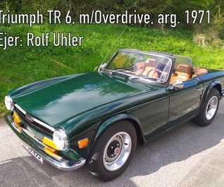 Triumph TR 6 m/Overdrive. Årg. 1971